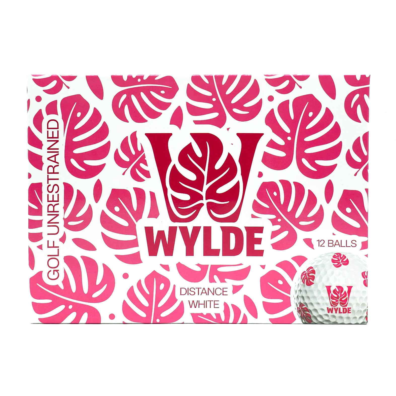 Wylde Distance Pink Golf Balls - 12 Pack