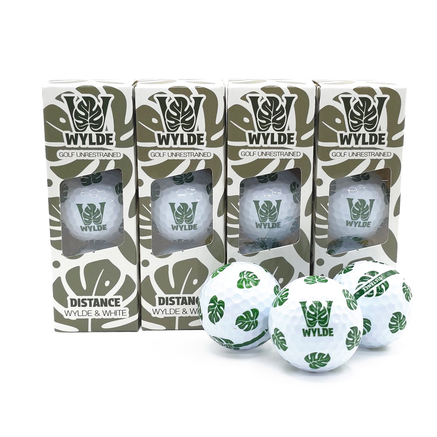 Wylde Distance Green Golf Balls - 12 Pack