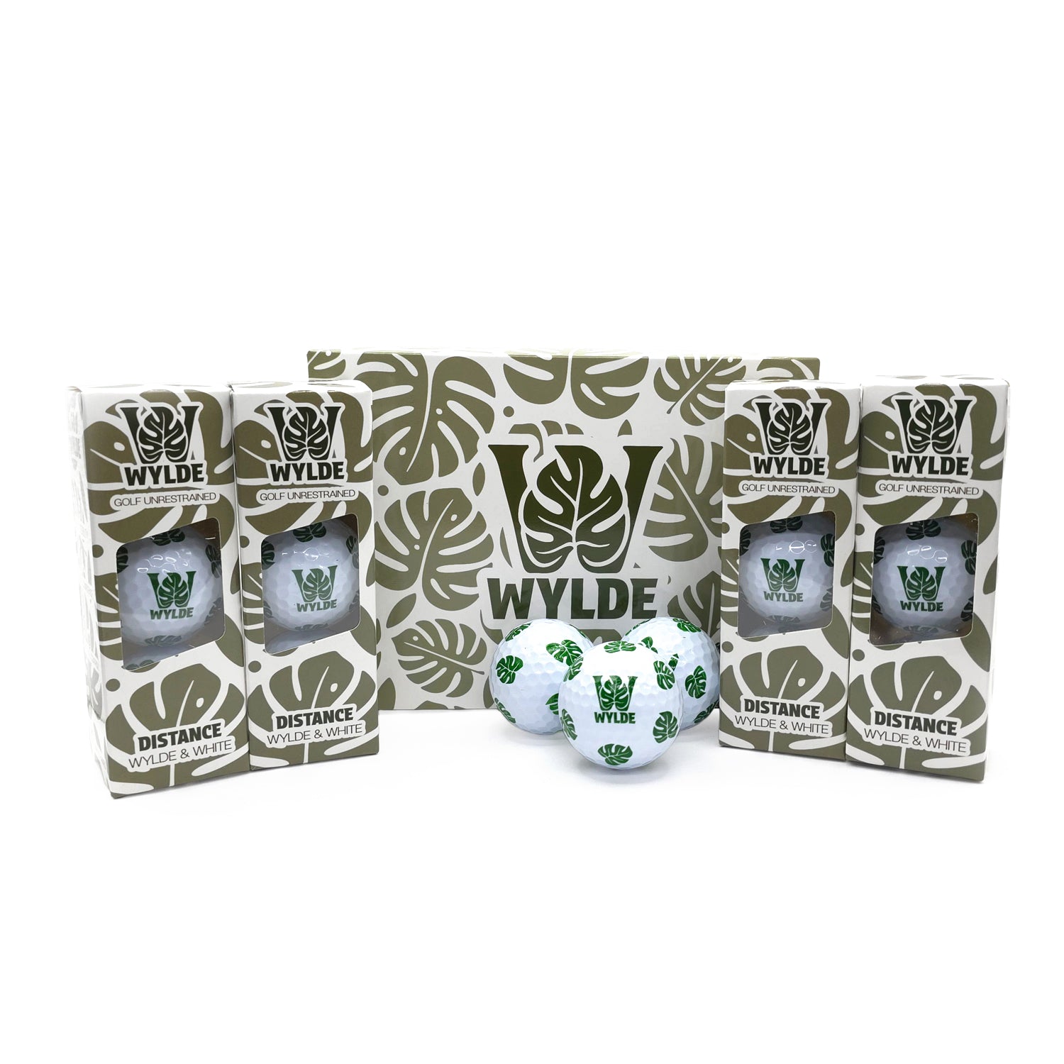 Wylde Distance Green Golf Balls - 12 Pack